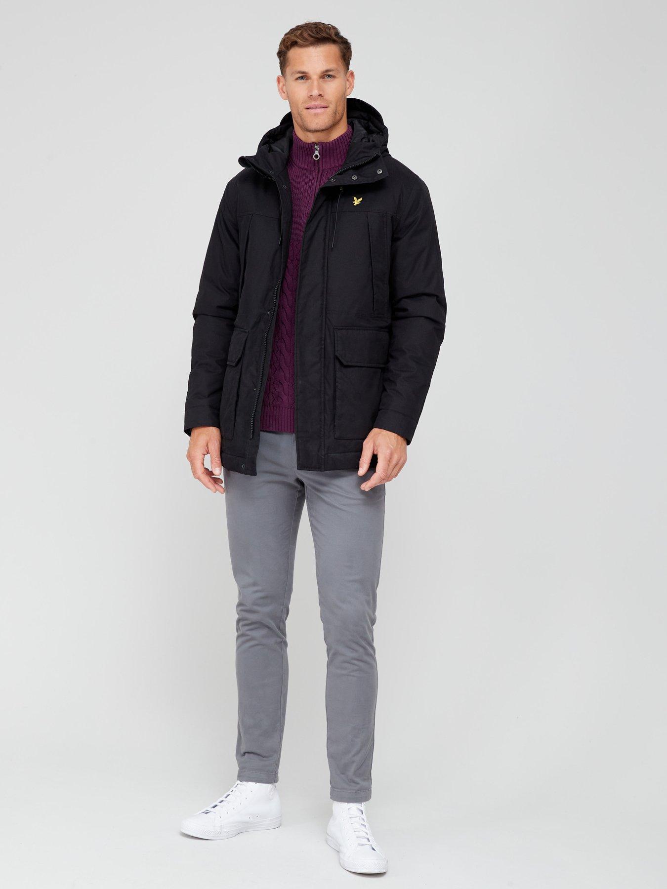 Image 3 of 5 of Lyle & Scott Lyle &amp; Scott 2.0 Microfleece Parka - Black