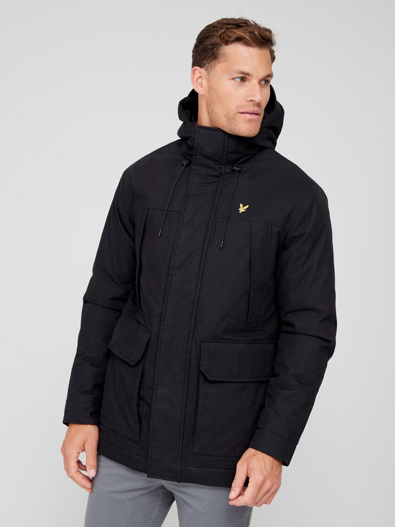 Image 5 of 5 of Lyle & Scott Lyle &amp; Scott 2.0 Microfleece Parka - Black