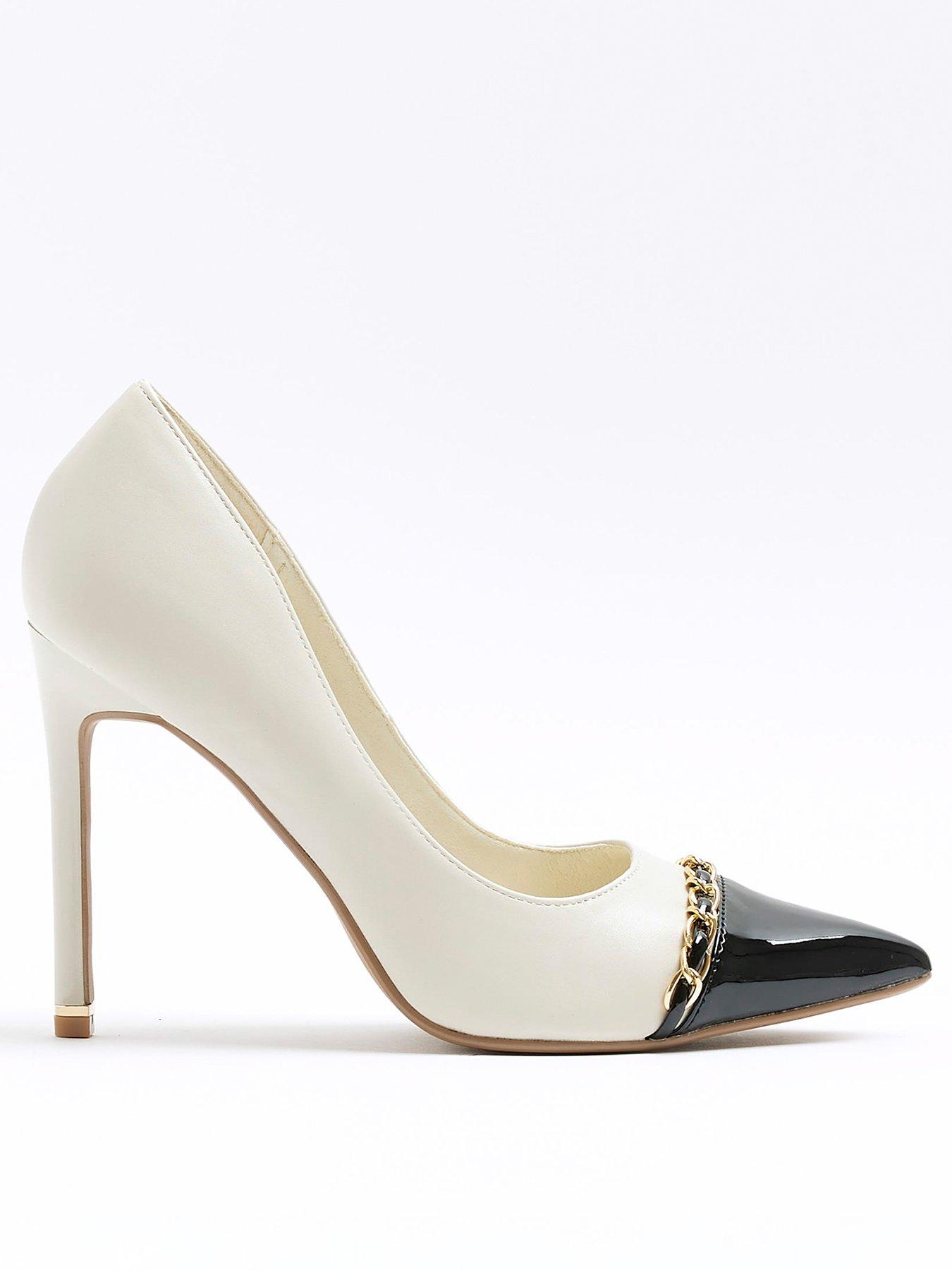 Cream heeled outlet shoes uk