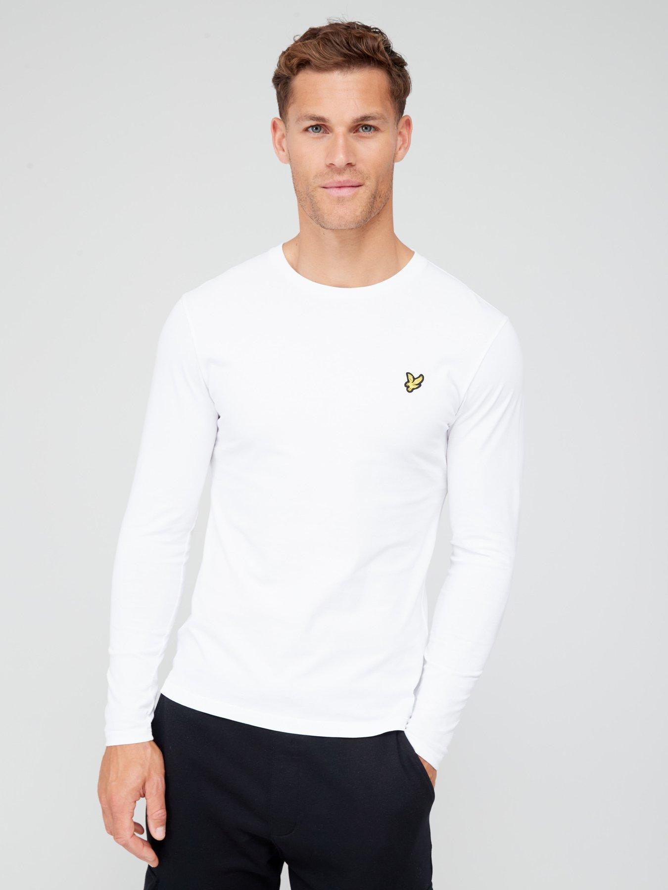 lyle & scott lyle & scott long sleeve t-shirt - white