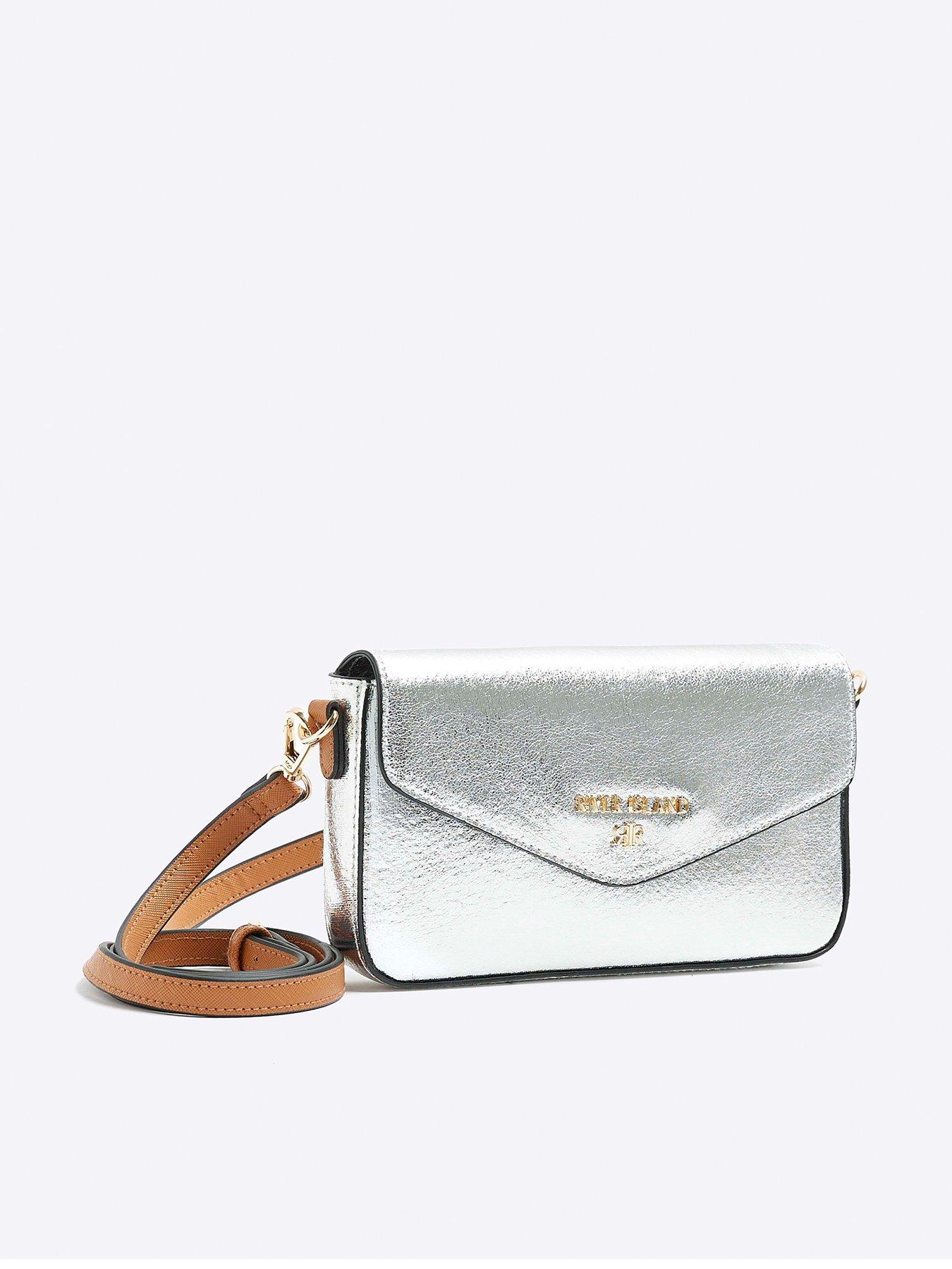 River Island box bag zilver