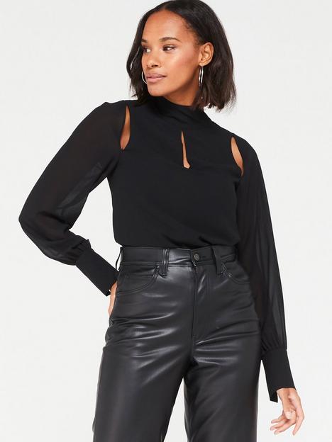 v-by-very-cut-out-long-sleeve-blouse