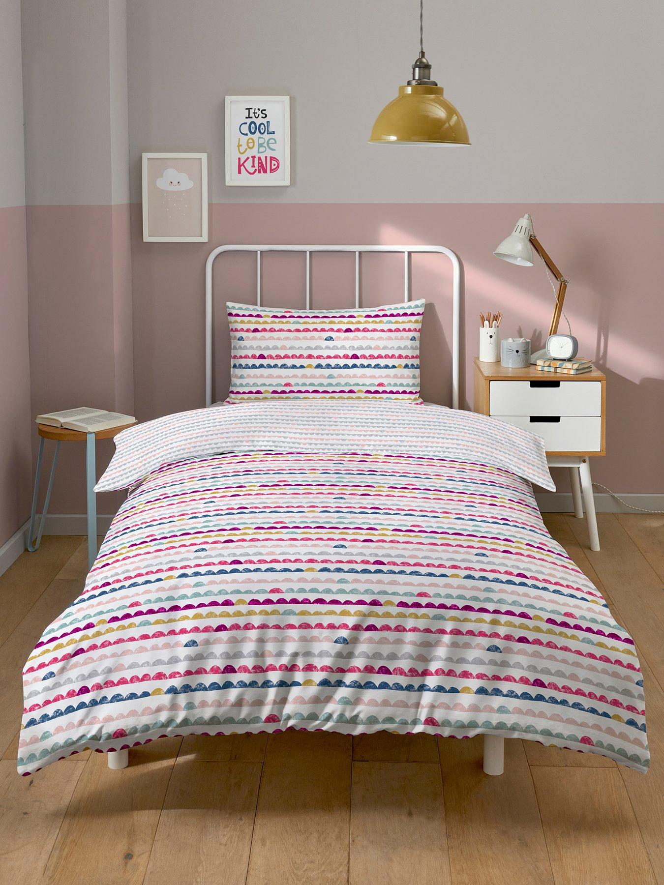 undefined Mini Scandi Waves Duvet Cover Set - Multi