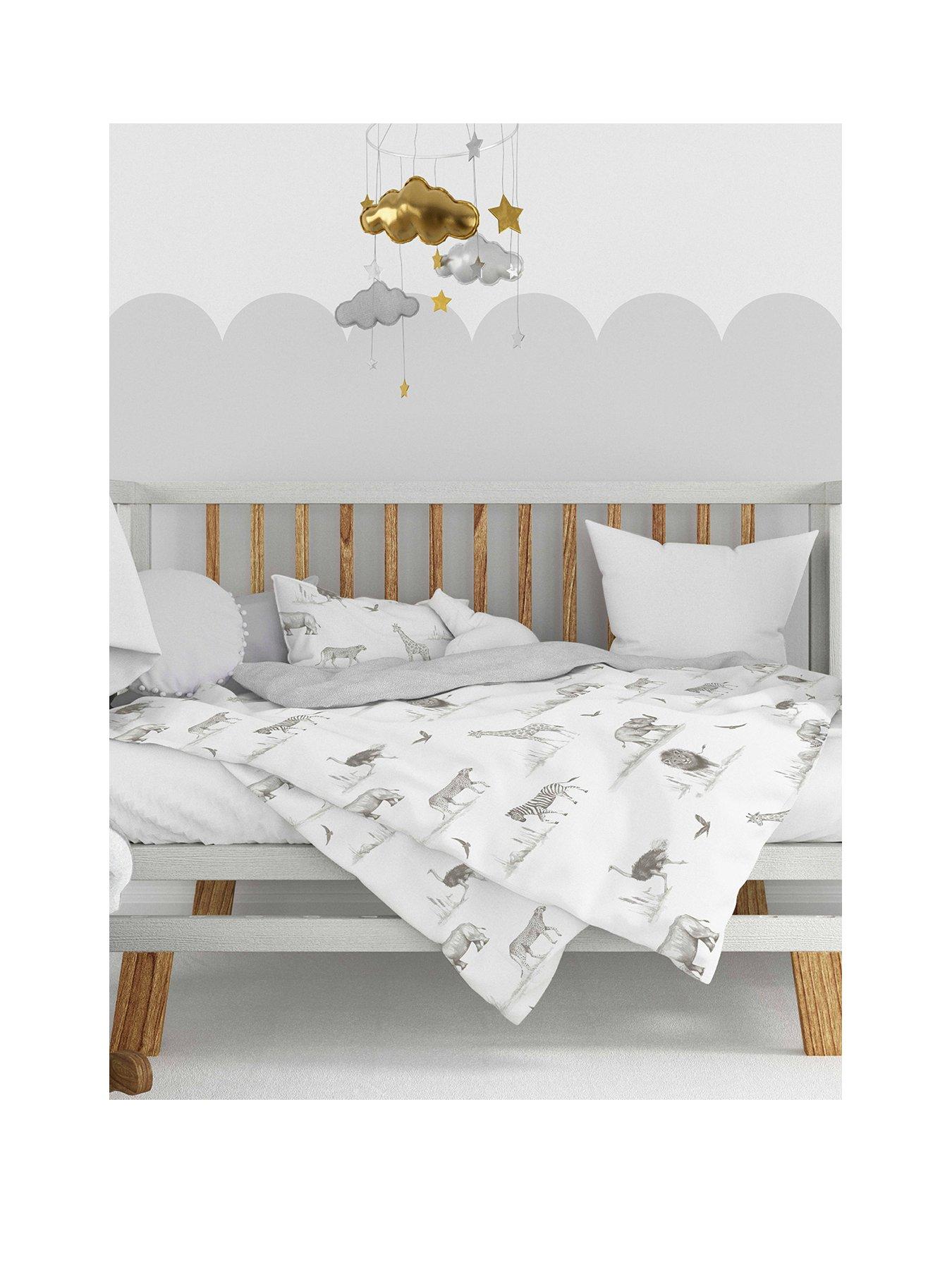 Sam Faiers Little Knightleys Zambezi Duvet Cover Set White/Grey very.co.uk