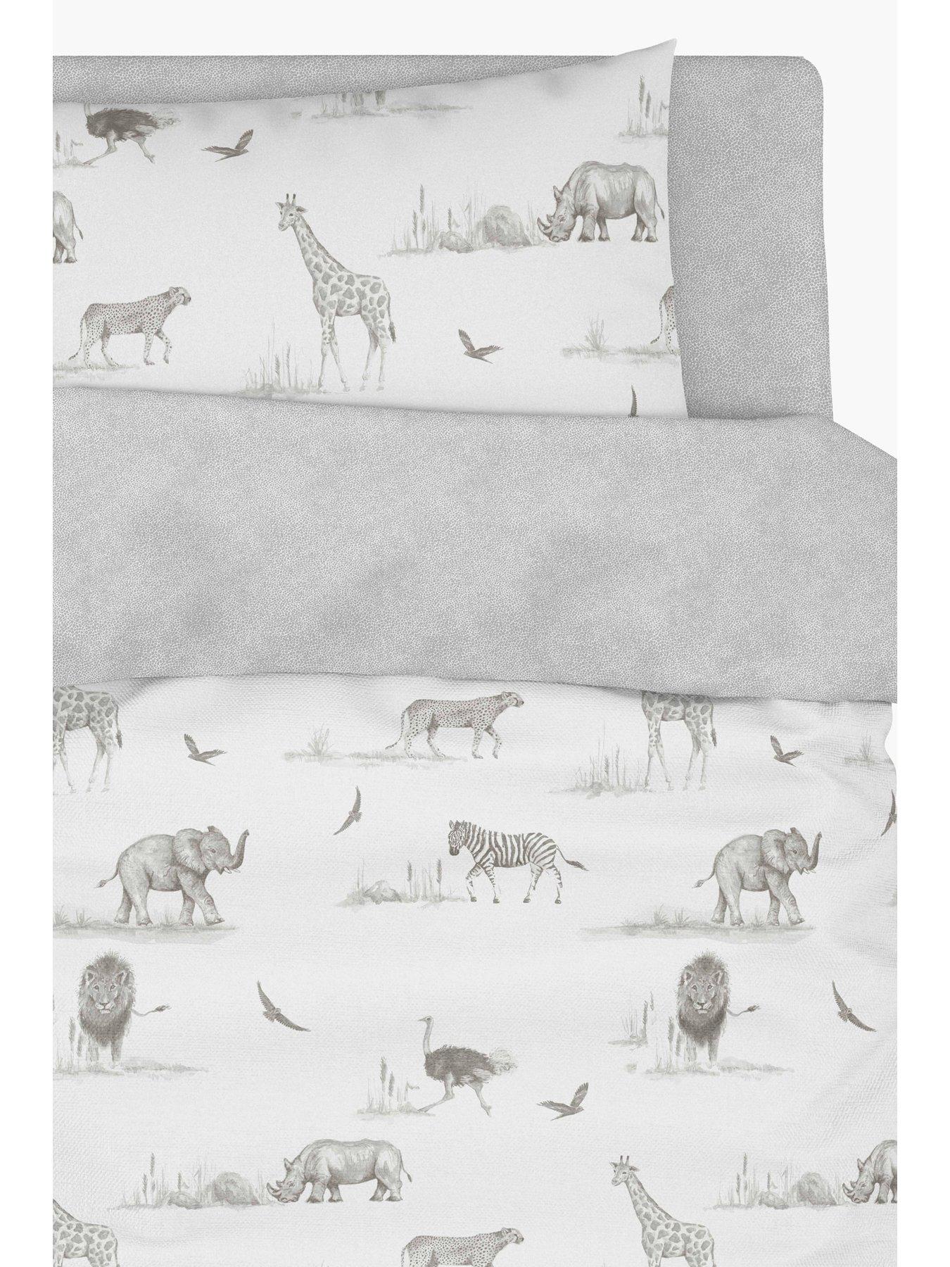 Sam Faiers Little Knightleys Zambezi Duvet Cover Set White/Grey