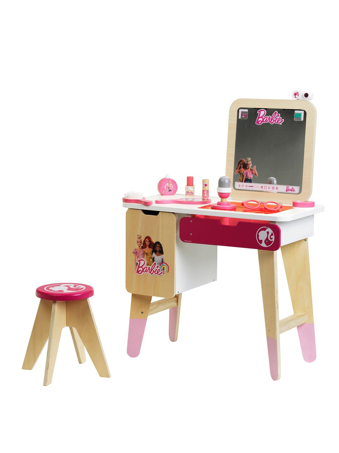 Barbie vanity store table and chair