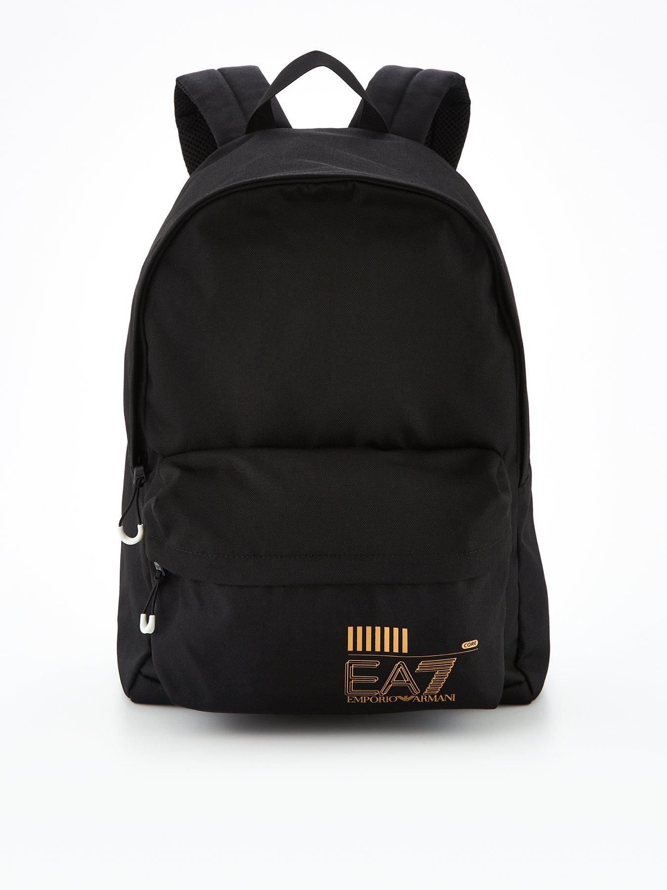 Emporio armani black deals backpack