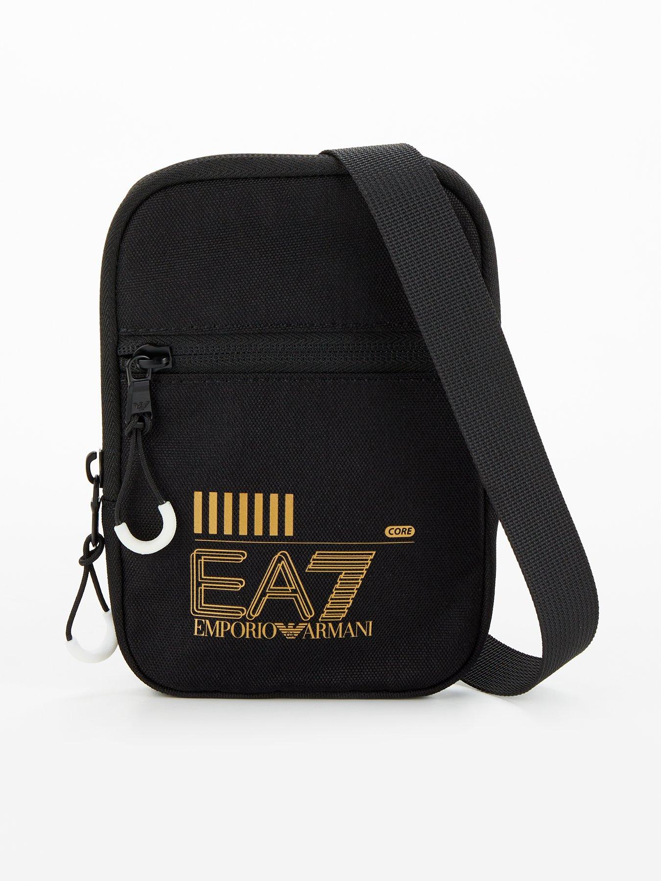 EA7 Emporio Armani Train Core Mini Pouch Messenger Bag - Black | very.co.uk