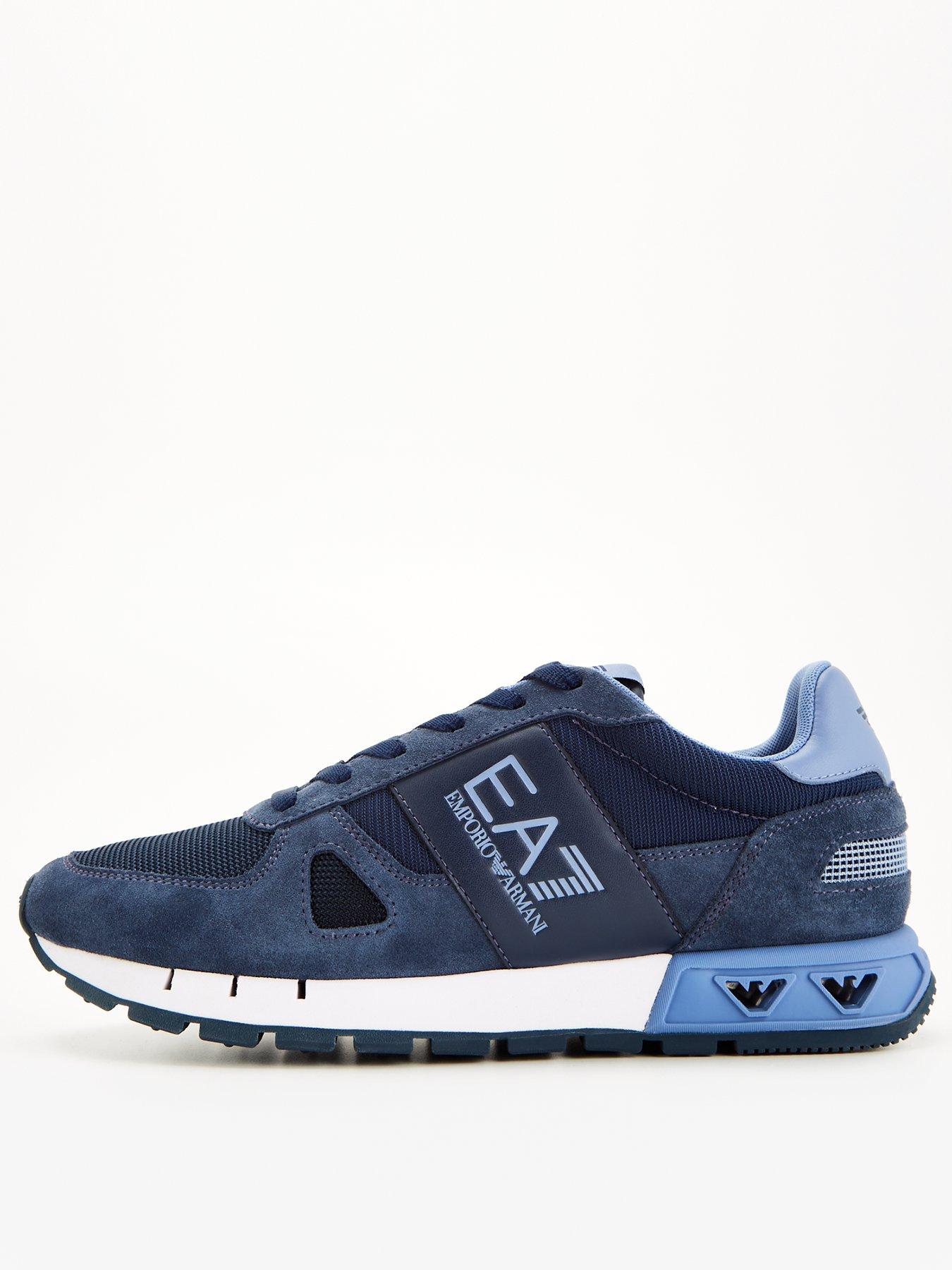 Blue 2024 armani trainers