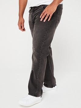 levi's big & tall 551z straight fit jeans - midnight impressions - black