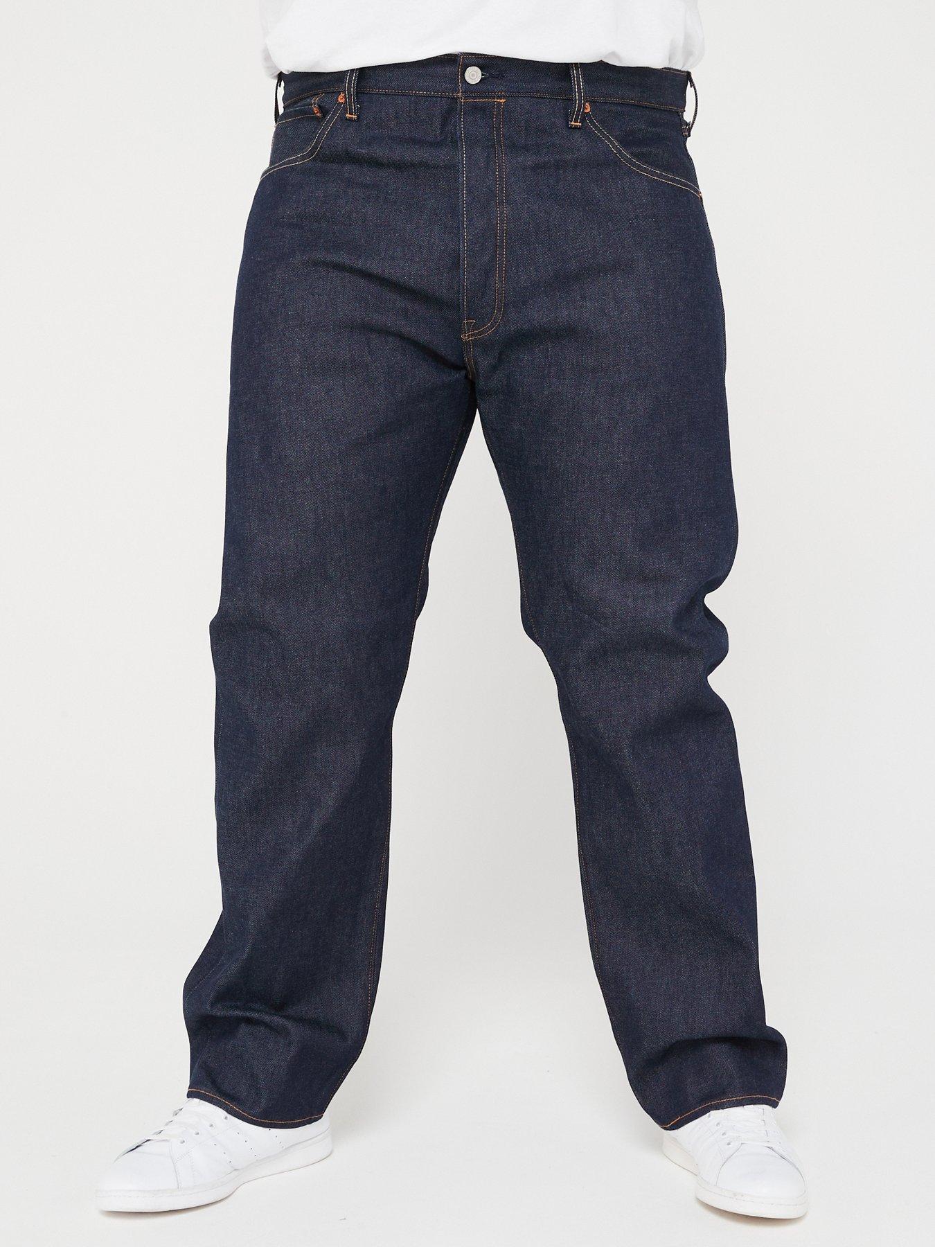 Levi s Big Tall 501 Original Straight Fit Jeans Rainforest Rigid Dark Blue