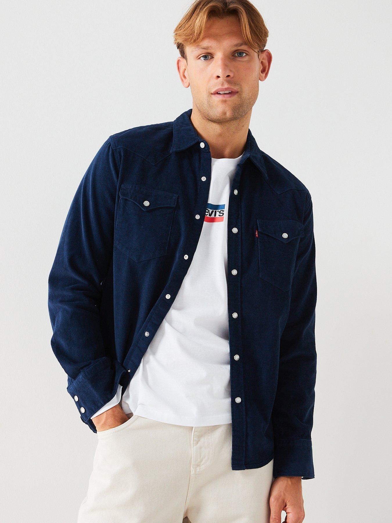 Levi's Barstow Western Corduroy Shirt - Dark Blue