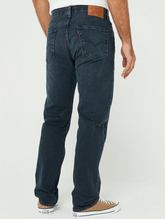 stillFront image of levis-501reg-original-straight-fit-jeans-blue-black-stretch-blue