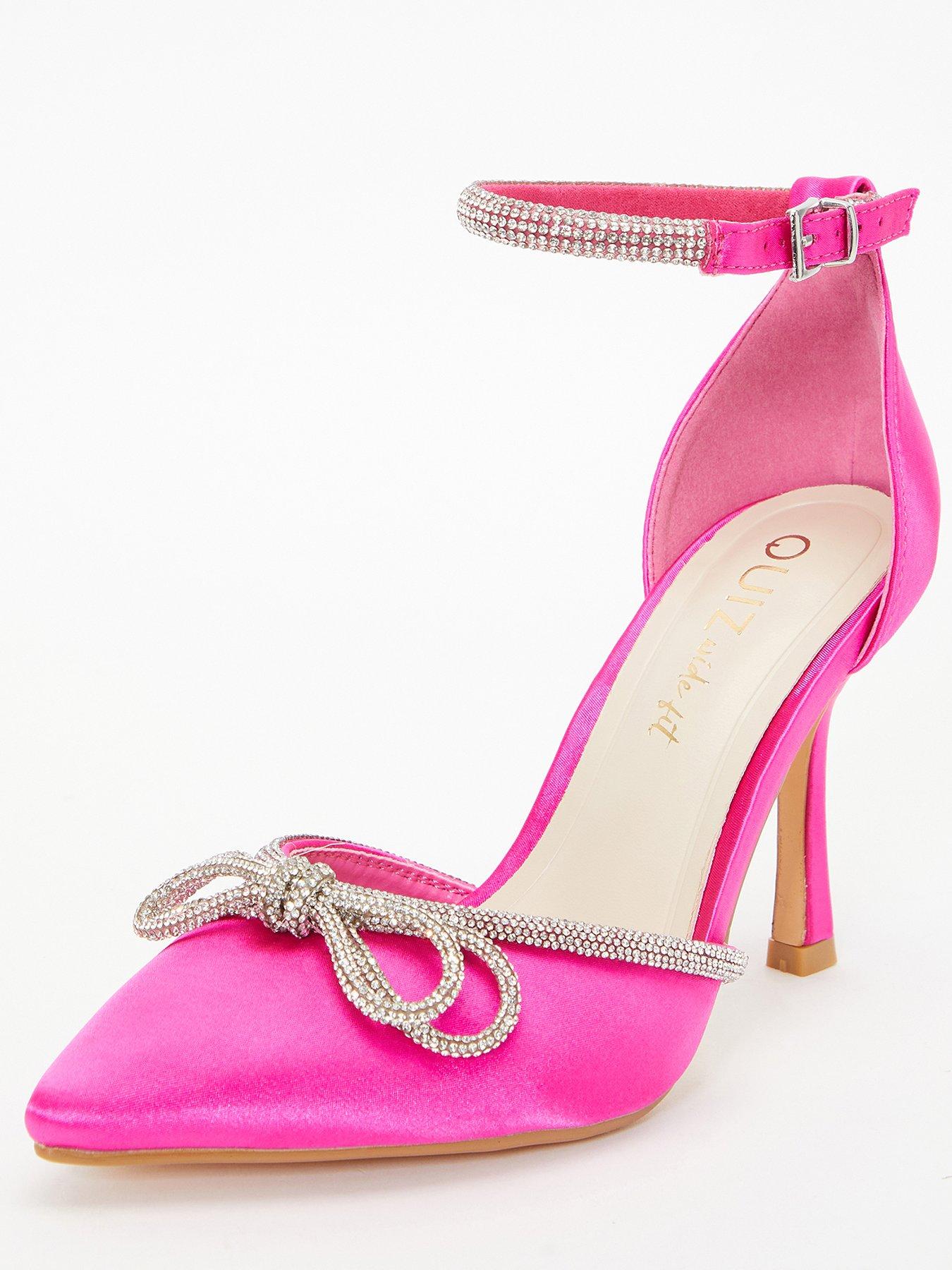 Pink high heels with sales diamonds