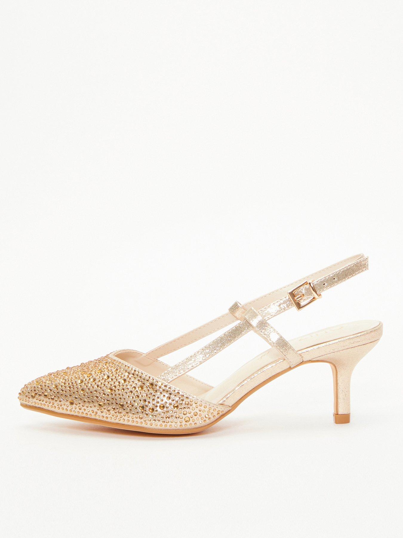 Gold court hot sale heels uk