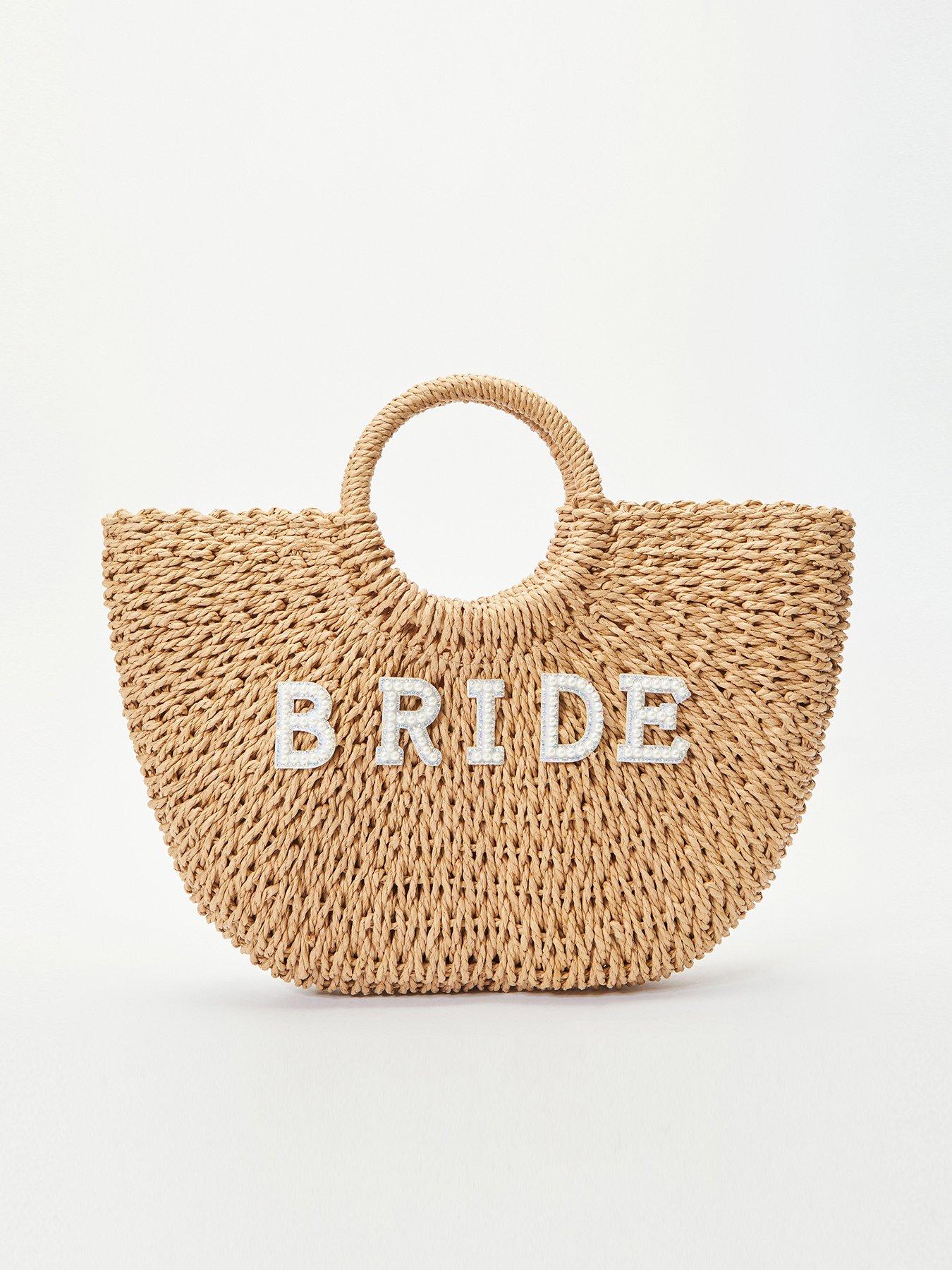 Image 1 of 4 of Quiz Bridal Straw Handbag