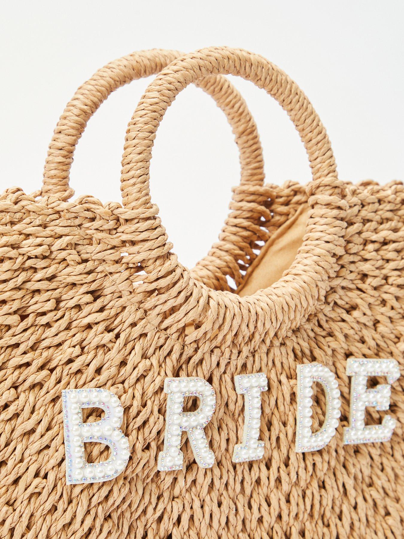 Image 3 of 4 of Quiz Bridal Straw Handbag