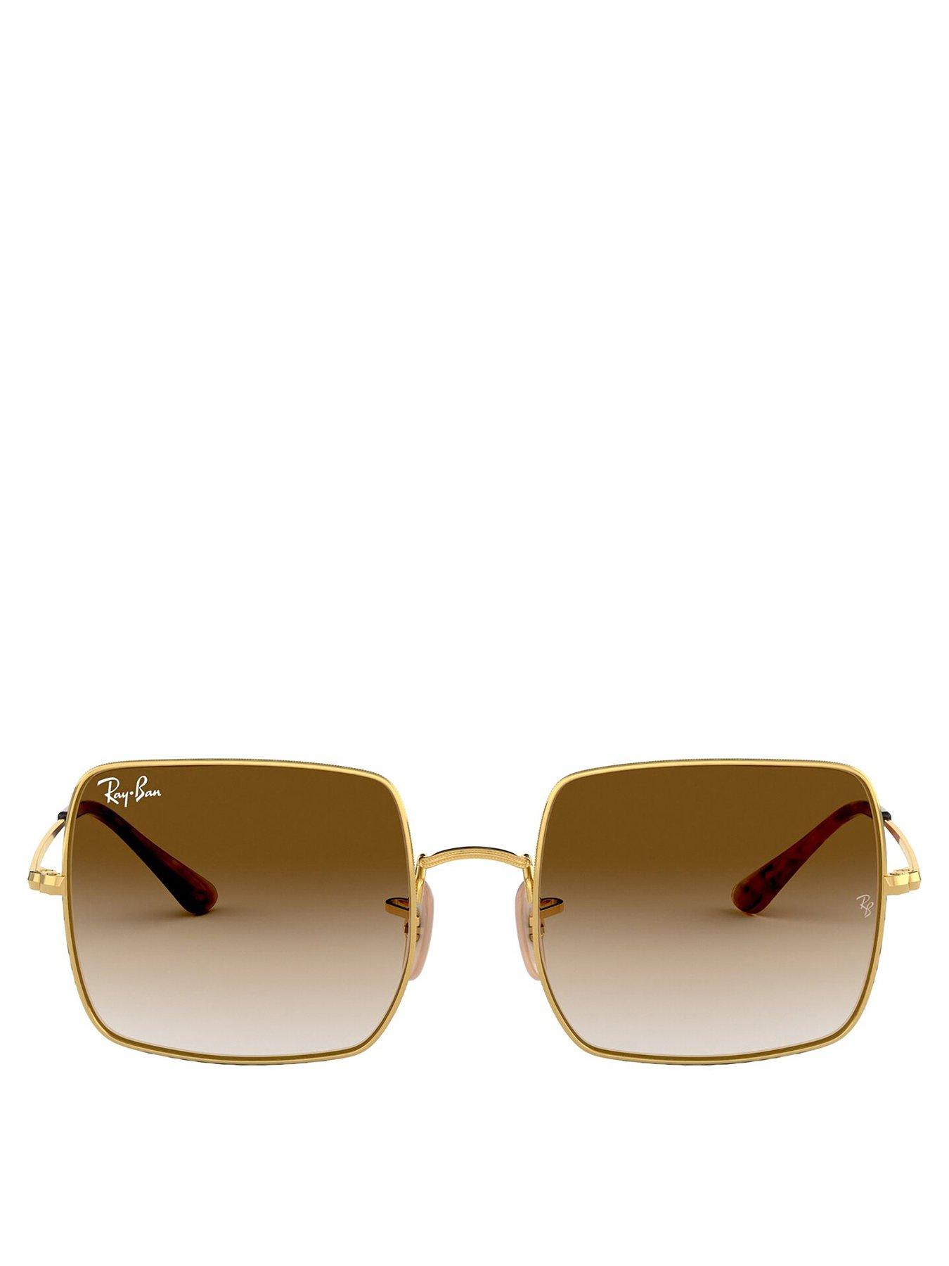 Image 3 of 4 of Ray-Ban Square Metal Sunglasses - Brown