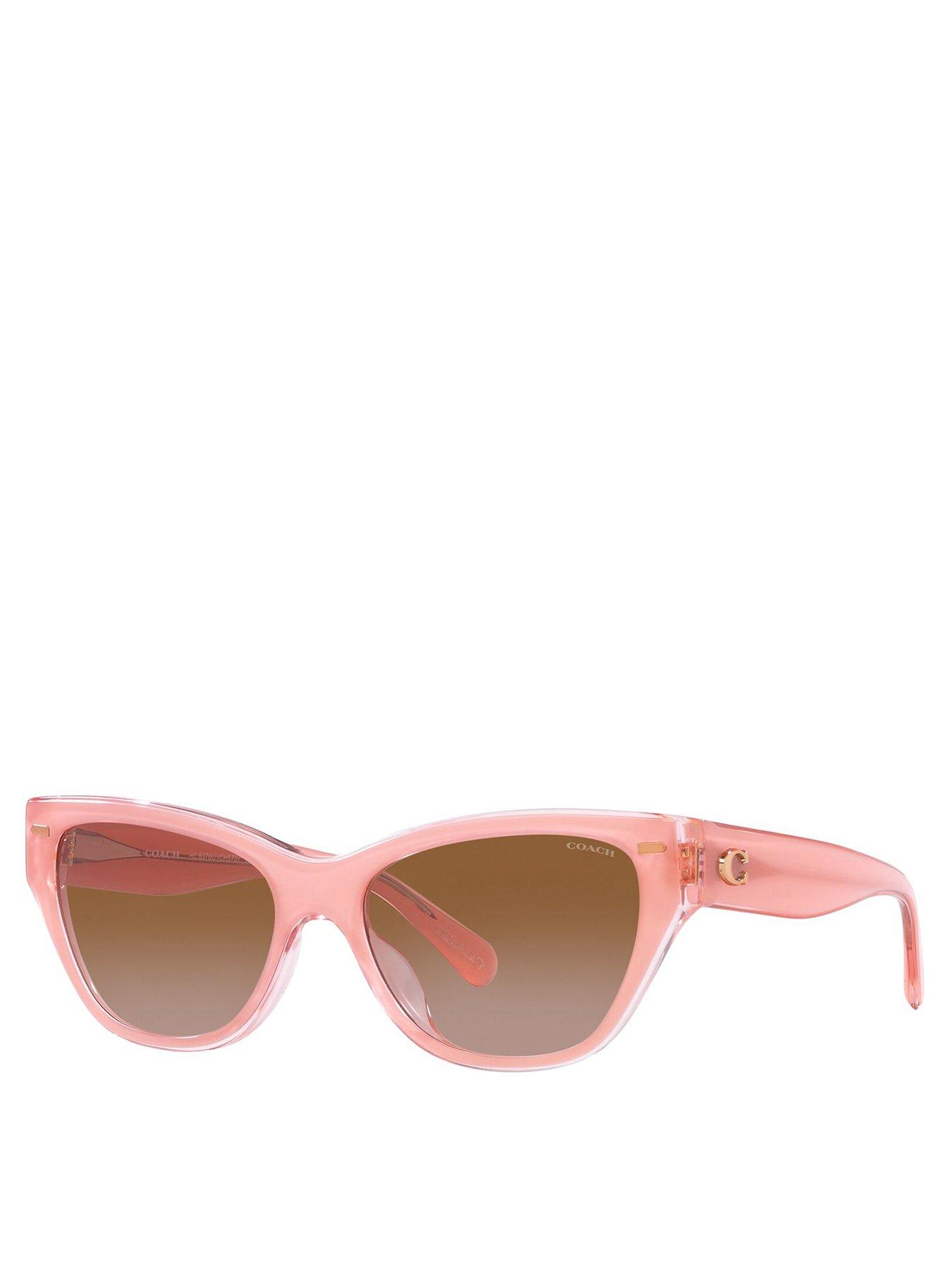 COACH Cat Eye Acetate Sunglasses - Pink