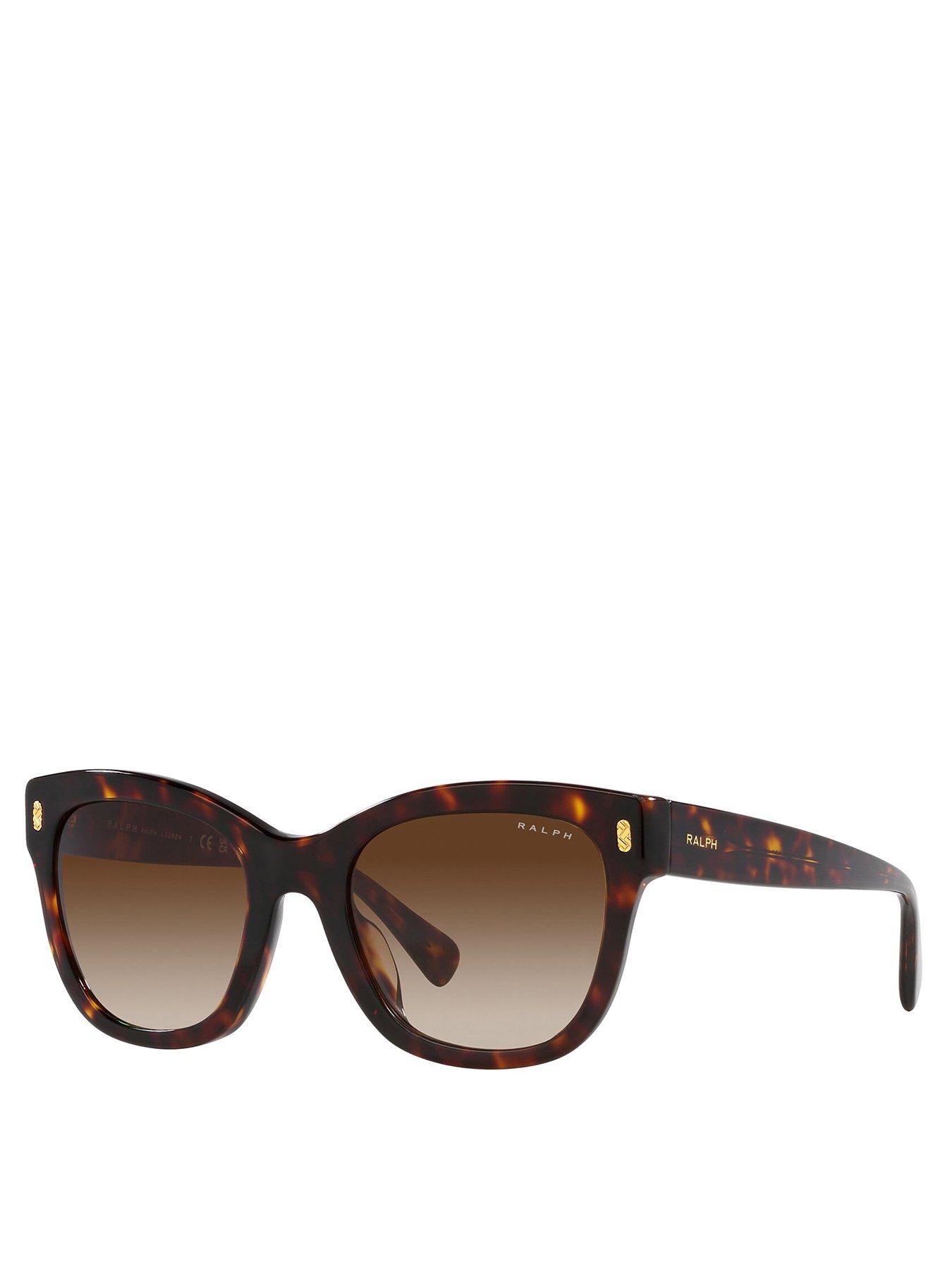 undefined Oval Acetate Sunglasses - Brown