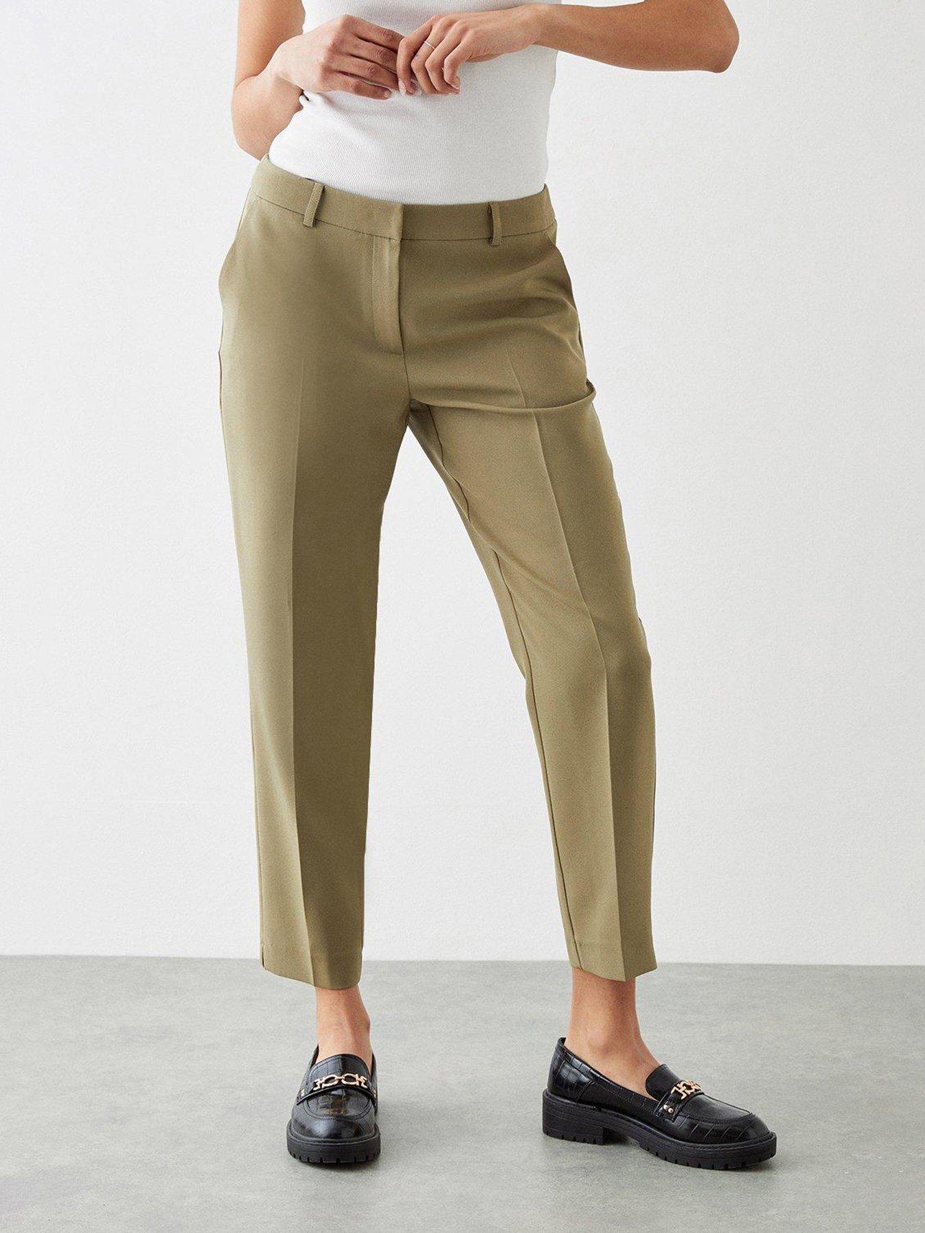 Womens Ankle Grazer Luxury Twill Trousers