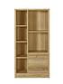  image of everyday-metro-3-piece-storage-bookcase-package-oaknbsp--fscreg-certified