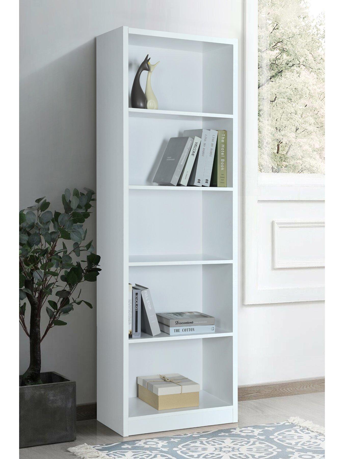 undefined Metro Tall Wide Bookcase - White - FSC® Certified