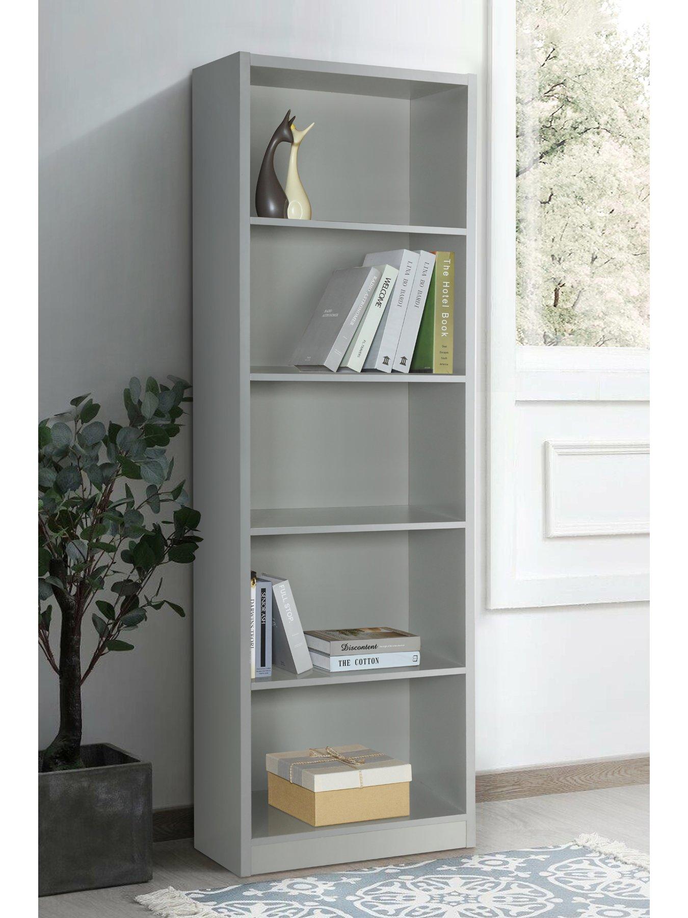 Image 1 of 6 of The Very Collection Metro Tall Wide Bookcase - Grey - FSC&reg; Certified
