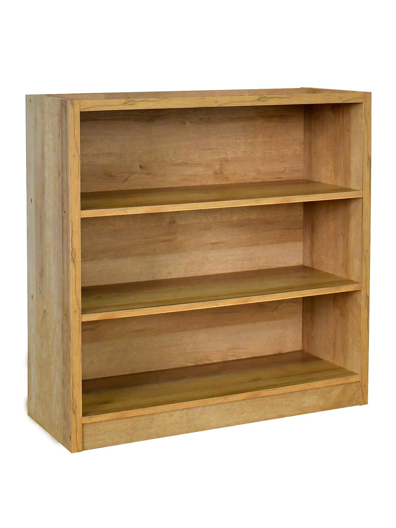 Image 3 of 6 of Very Home Metro Small Wide Bookcase - Oak - FSC&reg; Certified