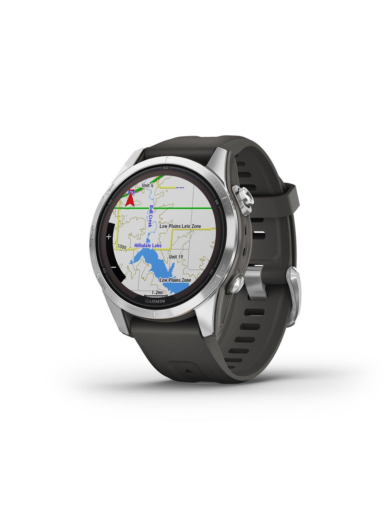 Image 5 of 7 of Garmin Fenix 7S Pro Solar - Stainless Steel Graphite Band