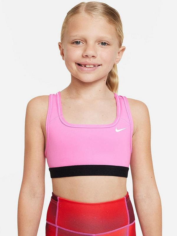 Nike Older Girls Swoosh Sports Bra - Pink