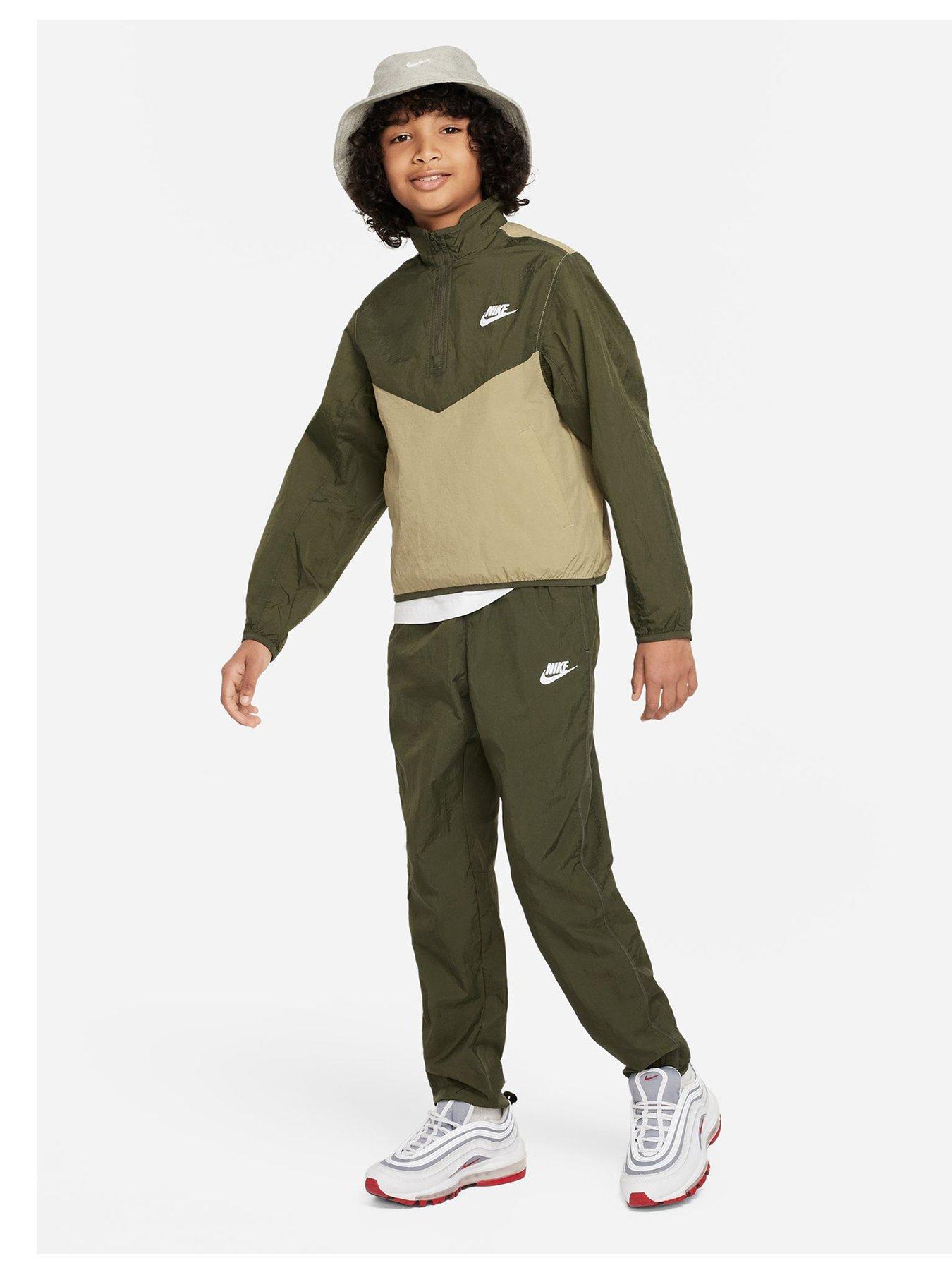 Nike khaki sale tracksuit junior