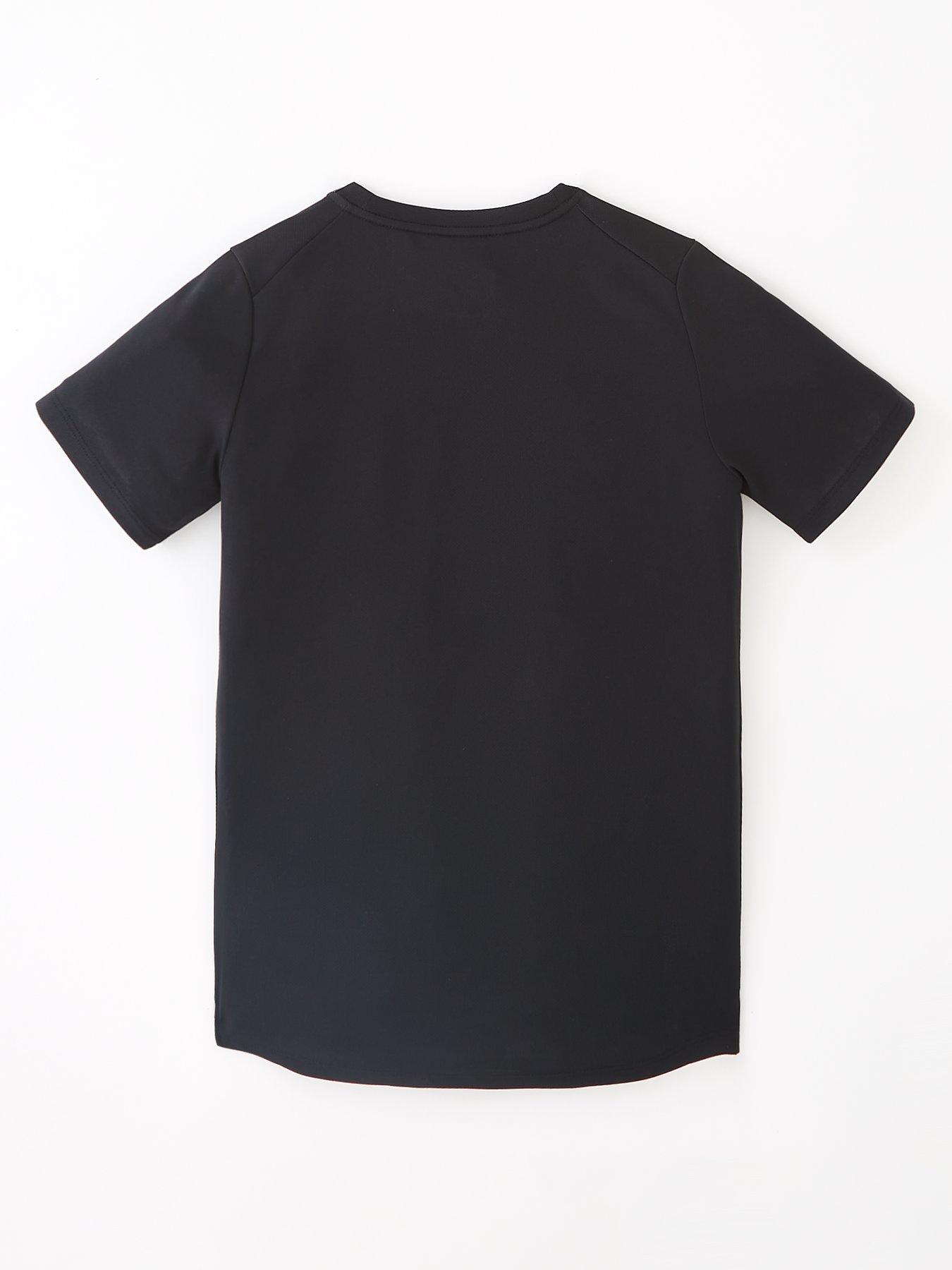 Nike Older Boys Dri-fit Miler T-shirt - Black | Very.co.uk