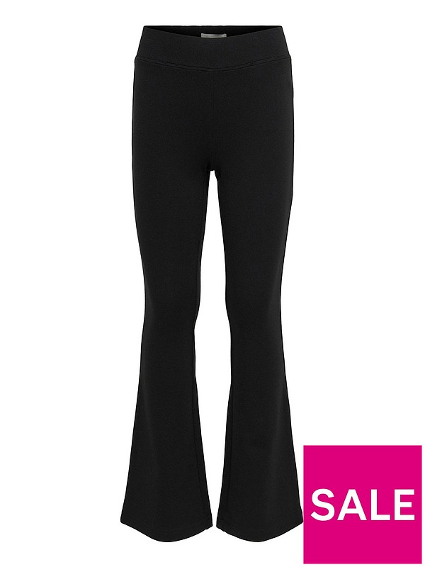Only Kids Girls Flared Trousers - Black