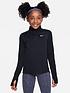  image of nike-older-girls-dri-fit-half-zip-long-sleeve-training-top-black