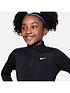  image of nike-older-girls-dri-fit-half-zip-long-sleeve-training-top-black