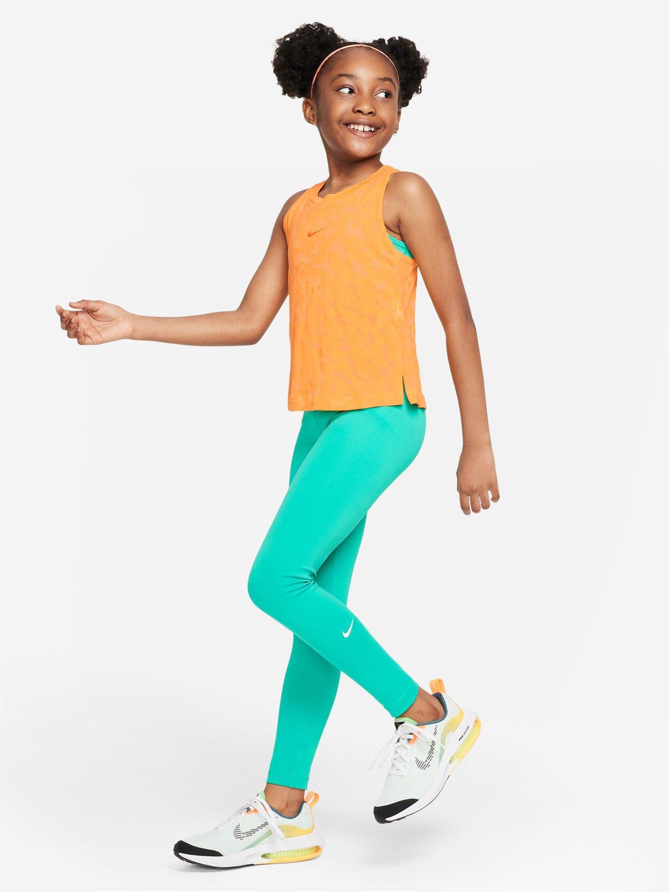 Nike Older Girls Dri-fit One Legging - Green