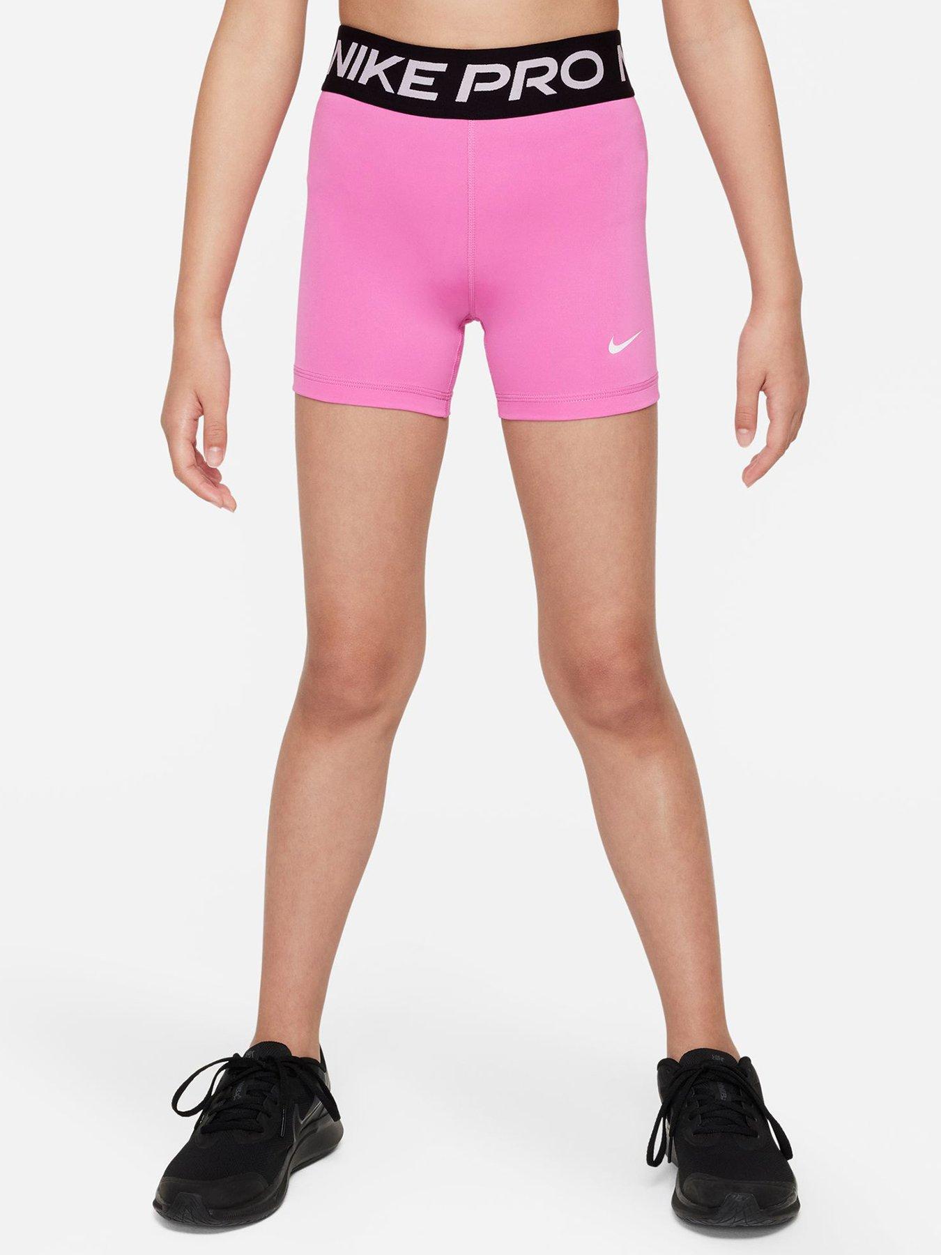 Spil Shipley Verdensvindue Nike Older Girls Nike Pro Dri-fit 3 Inch Shorts - Pink | very.co.uk