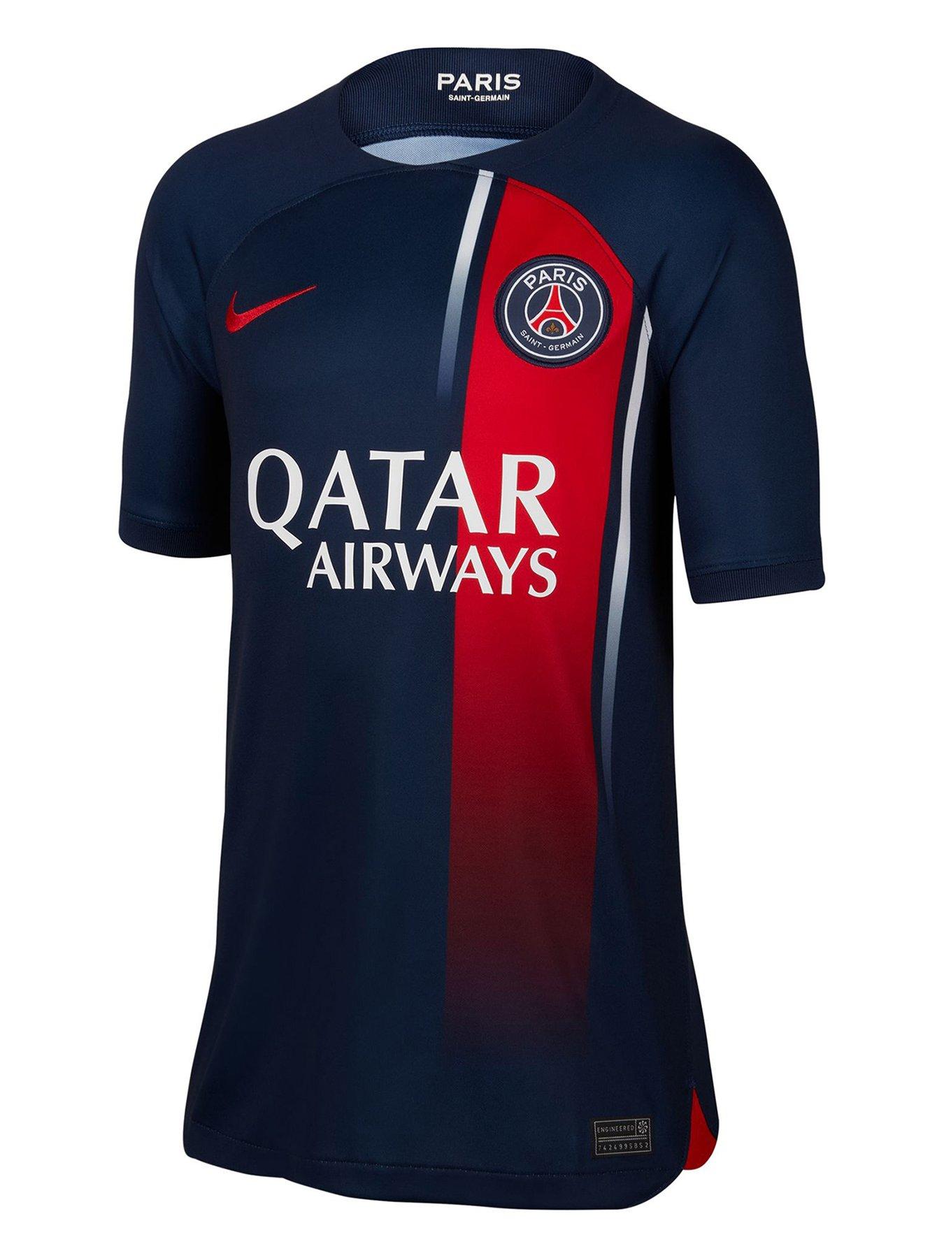 undefined PSG Youth 23/24 Home Short Sleeved Stadium Jersey - Navy