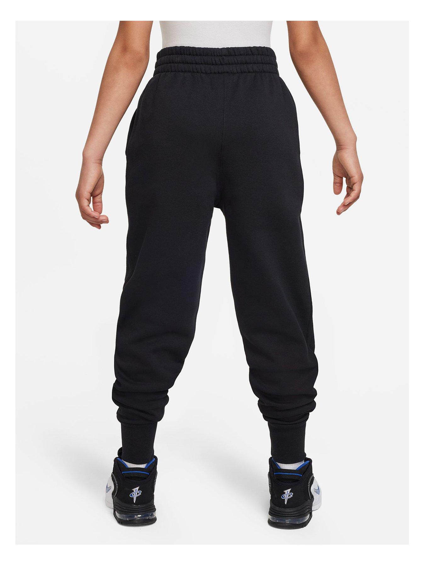 Older Girls Club Fitted Jogging Bottoms Black