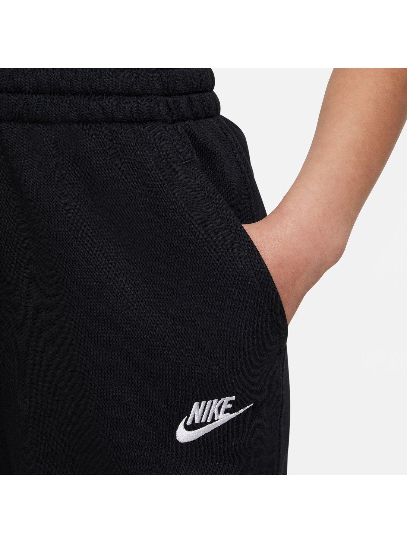 Nike Older Girls Club Fitted Jogging Bottoms - Black | Very.co.uk