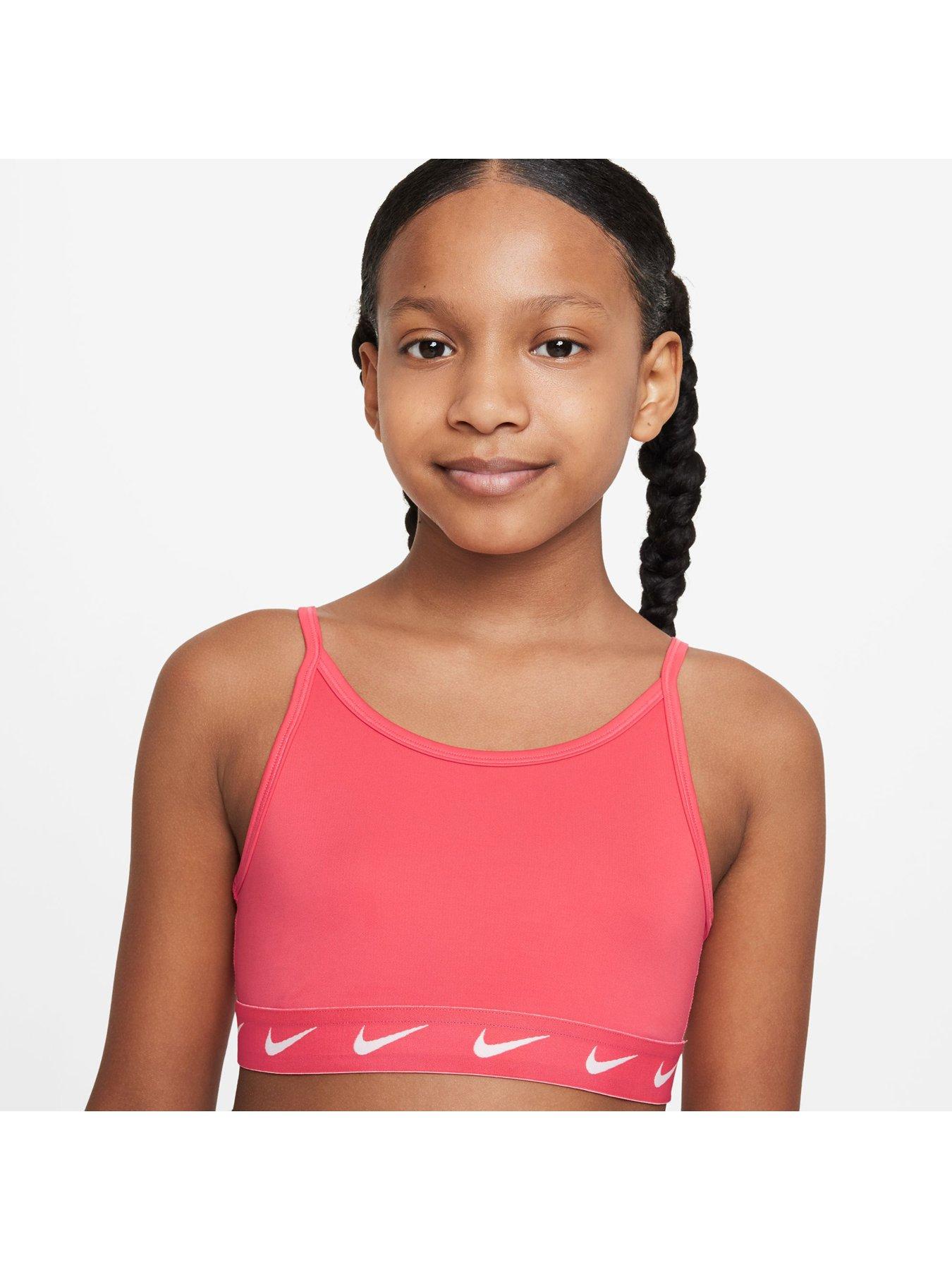 girls red sports bra