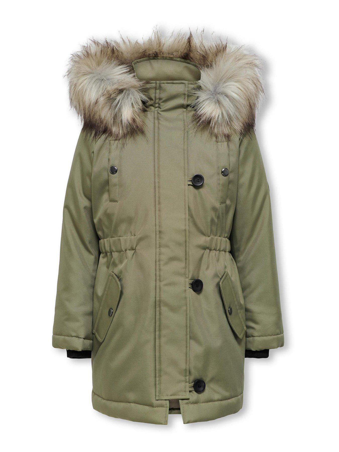 Only faux hotsell fur parka jacket