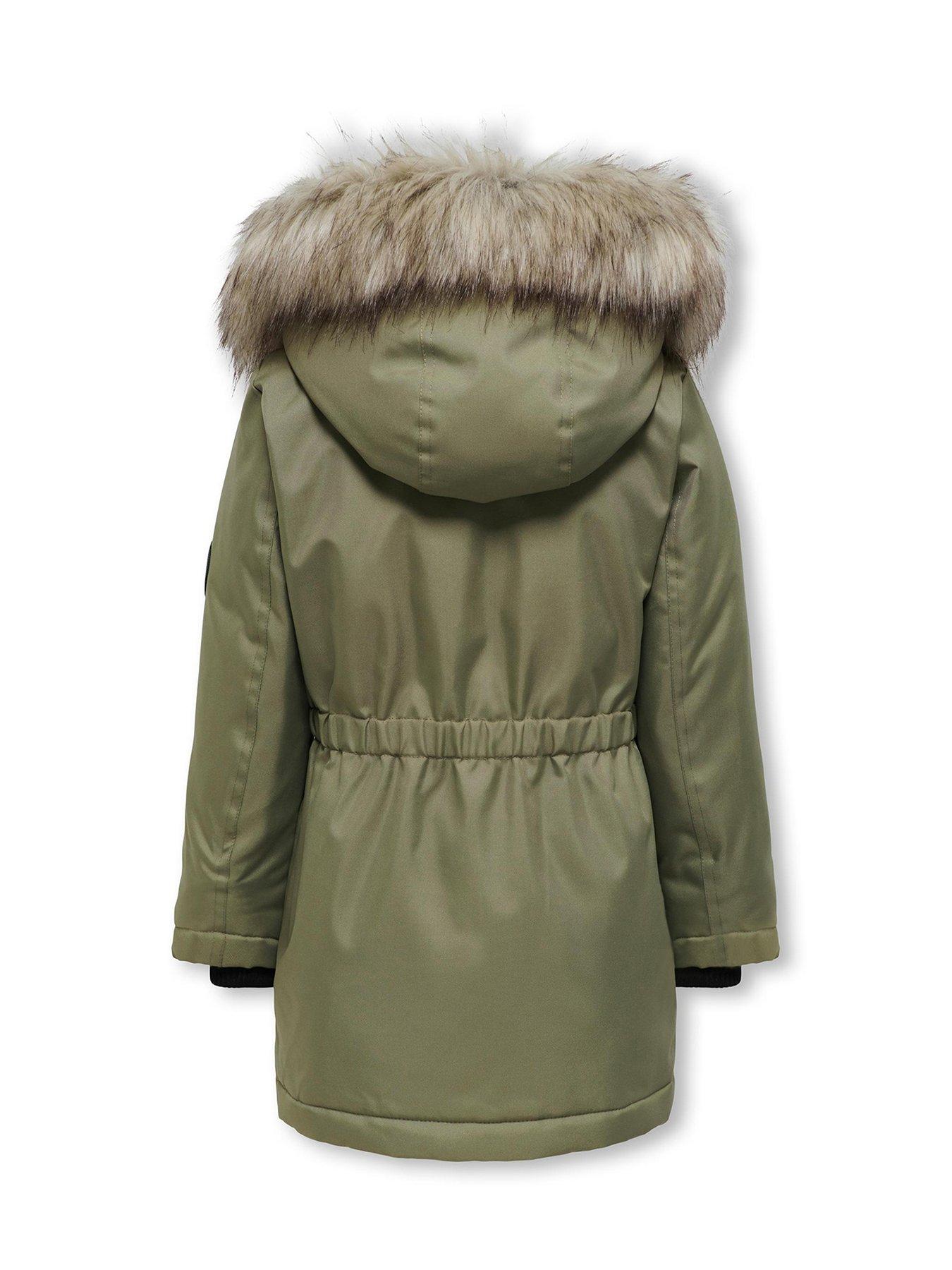 Only faux fur outlet parka