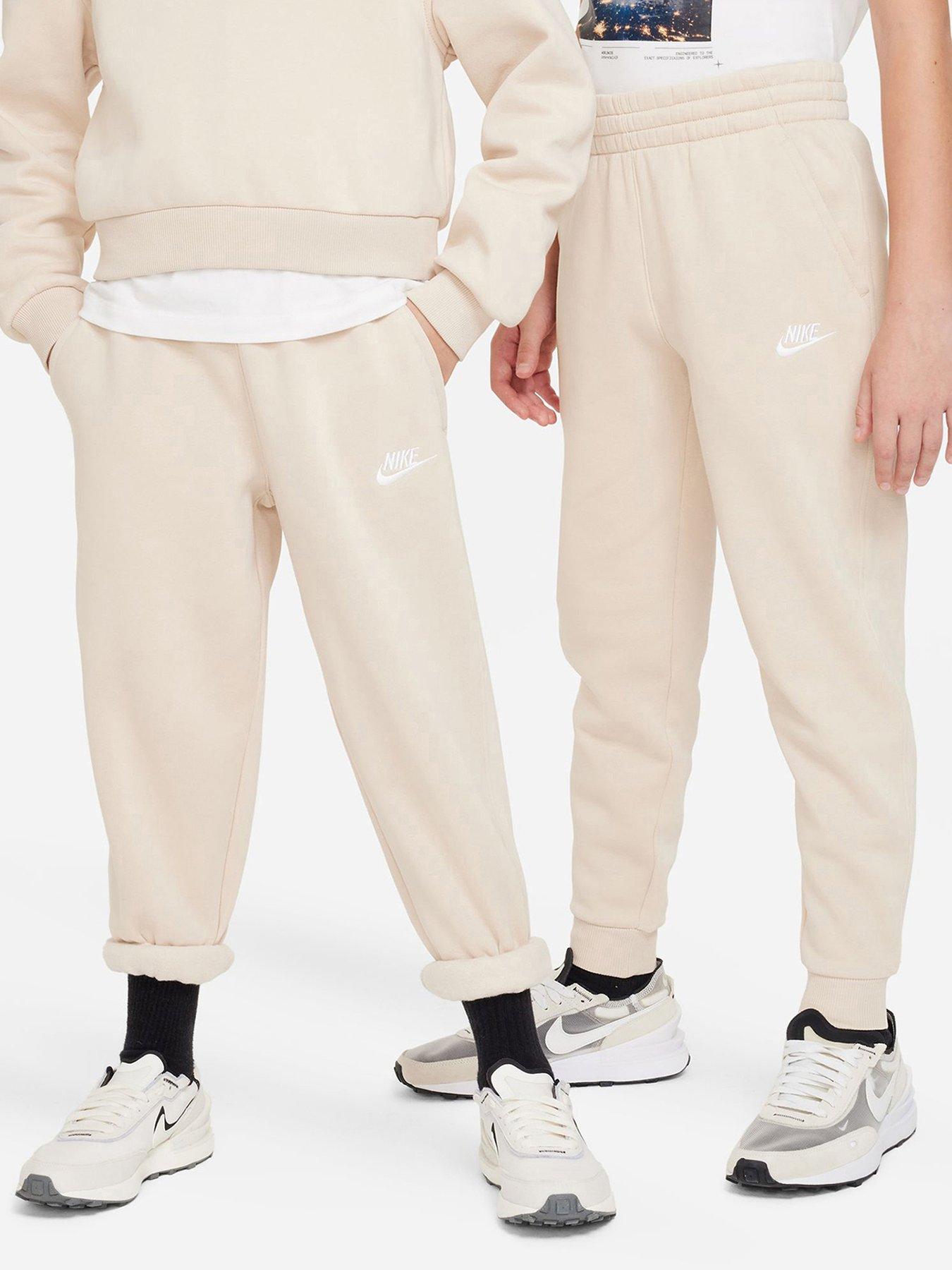 Beige nike joggers hot sale