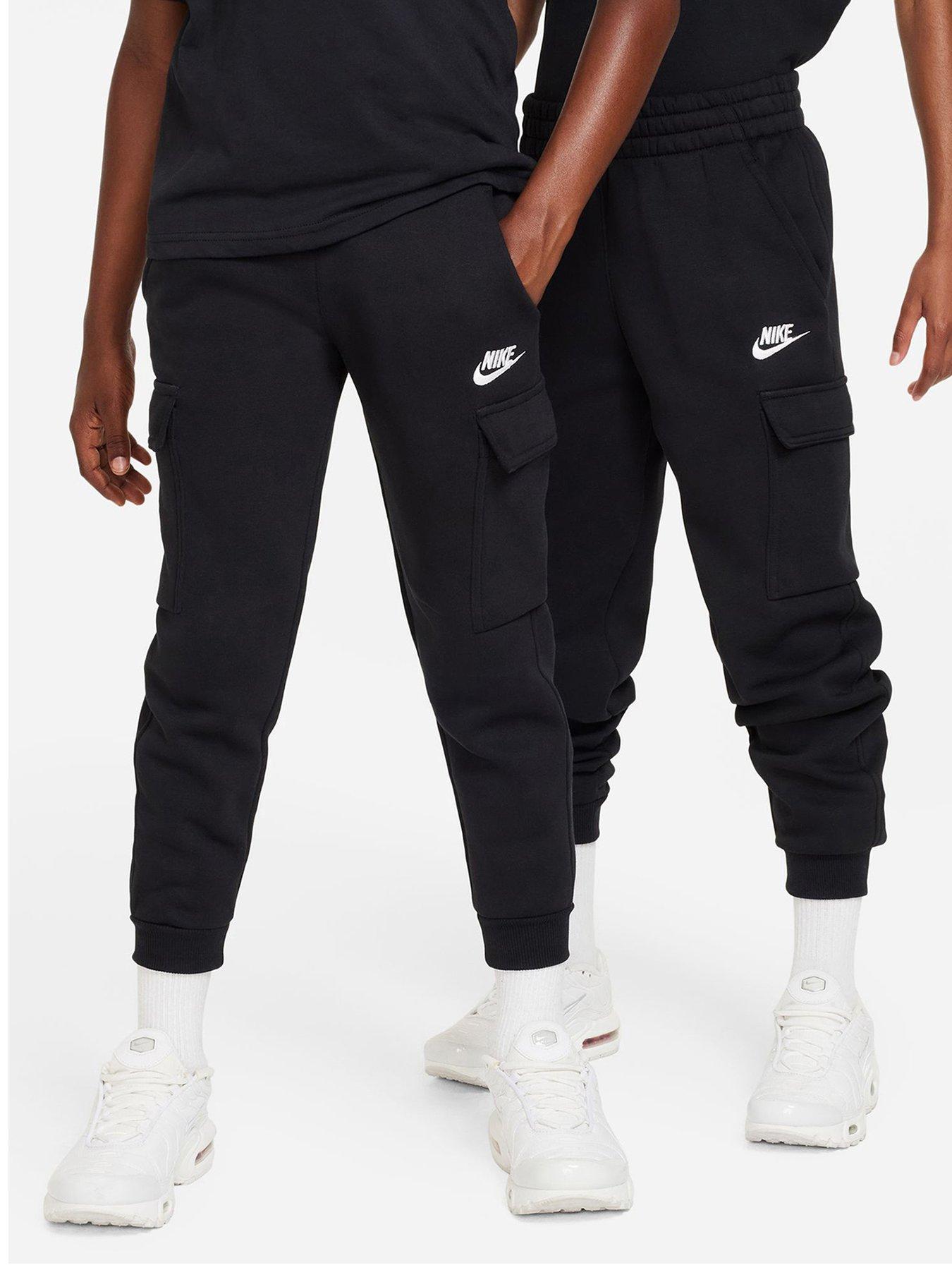 nike-older-unisex-club-fleece-cargo-pant-black