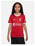  image of nike-liverpool-fc-junior-home-2324-short-sleeved-shirt-red