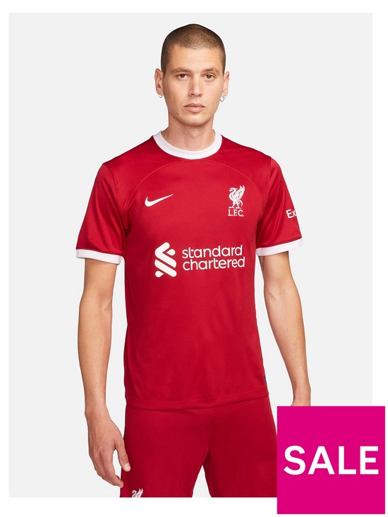 front image of nike-liverpool-fc-mens-2324-home-short-sleeved-shirt-red