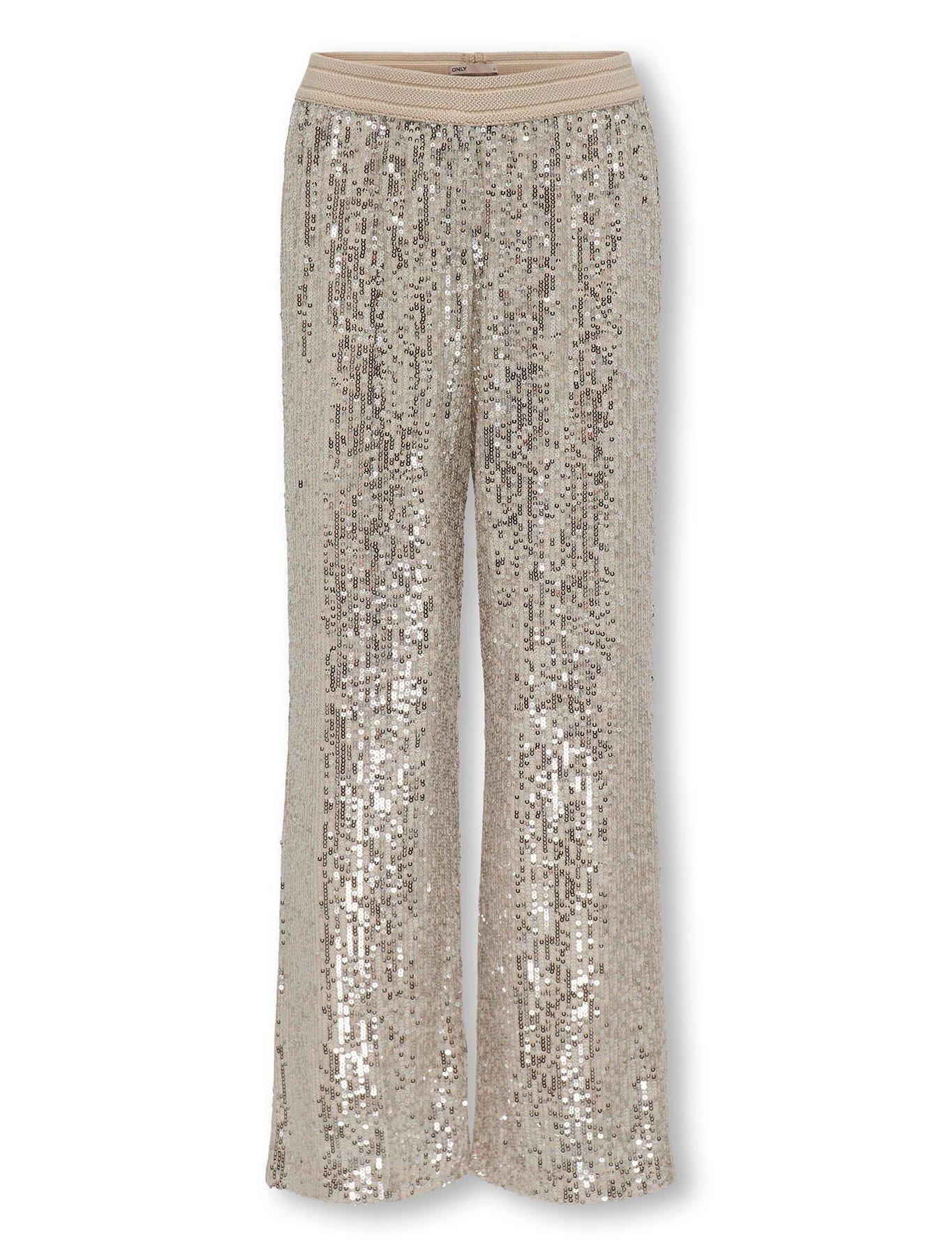 only-kids-girls-sequin-straight-trousers-moonbeam-cream