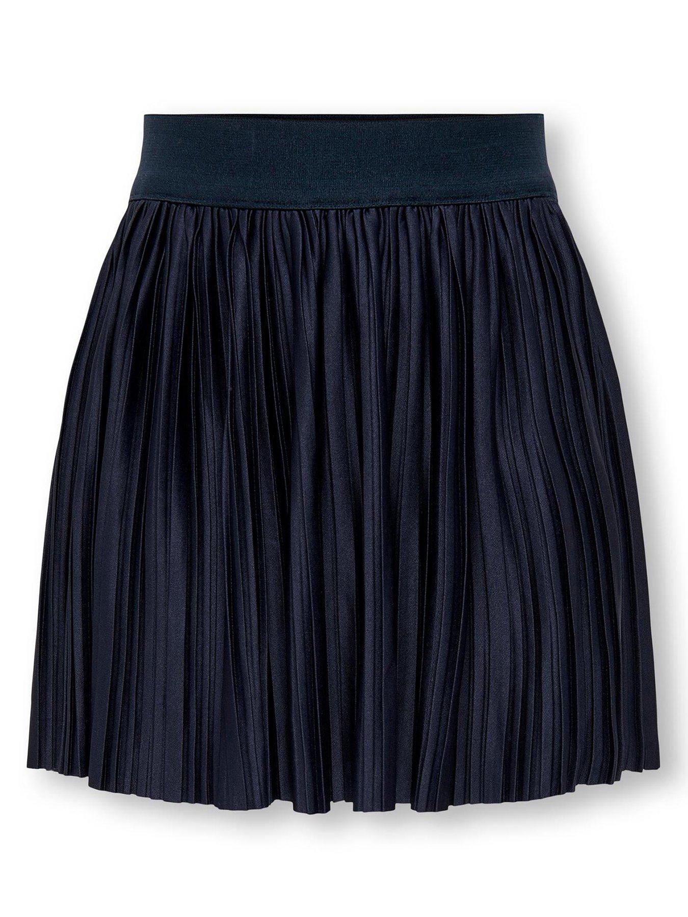 Ladies navy outlet pleated skirt uk